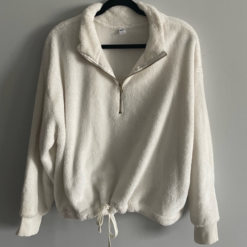Old Navy - Plush Quarter Zip with Tie Waist